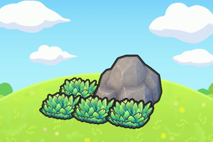 Boulder-shaded Tall Grass