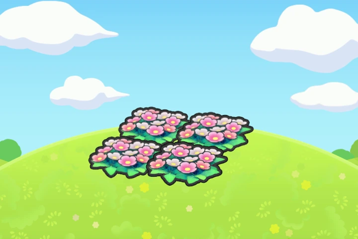 Pretty flower bed