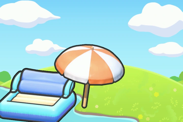 Floating in the shade