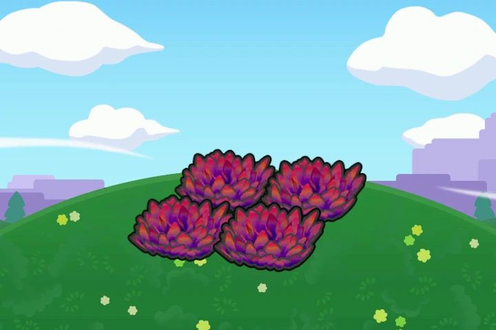 Elevated red tall grass
