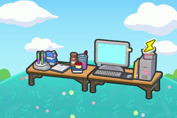Researcher's desk