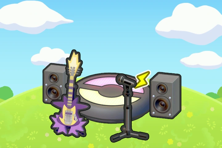 Amped rock stage