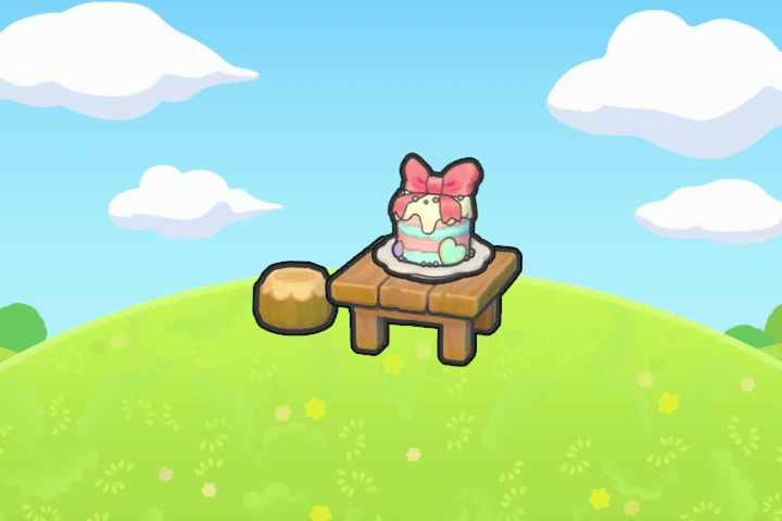 Lovely ribbon cake