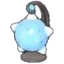 Blue meteor lamp