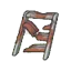 Broken iron steps