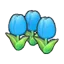 Cute flower (blue)