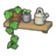 Decorative plant shelf