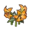 Elegant flower (orange)
