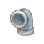 Iron pipe (downward curve)