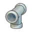 Iron pipe (downward T)