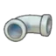 Iron pipe (horizontal curve)