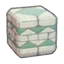 Patterned aged-stone wall