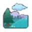 High-up location